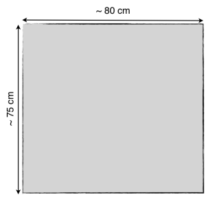 Akustikstoff Metallic-Line 80 x 80 cm